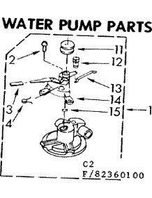 Water Pump Parts parts for Kenmore Washer 110.83360600 (11083360600, 110 83360600) from AppliancePartsPros.com