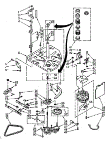 Drive Parts parts for Kenmore Washer 110.83372410 (11083372410, 110 83372410) from AppliancePartsPros.com