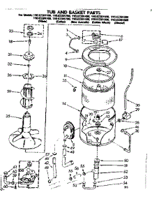 Tub And Basket Parts parts for Kenmore Washer 110.83381200 (11083381200, 110 83381200) from AppliancePartsPros.com