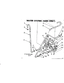 Water System Suds Only parts for Kenmore Washer 110.83392700 (11083392700, 110 83392700) from AppliancePartsPros.com