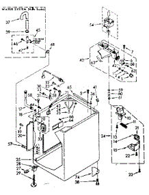 Cabinet Parts parts for Kenmore Washer 110.83592800 (11083592800, 110 83592800) from AppliancePartsPros.com
