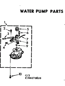 Water Pump Parts parts for Kenmore Washer 110.84070120 (11084070120, 110 84070120) from AppliancePartsPros.com