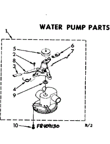 Water Pump Parts parts for Kenmore Washer 110.84090130 (11084090130, 110 84090130) from AppliancePartsPros.com