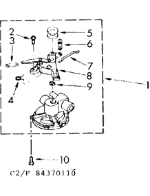 Water Pump Parts parts for Kenmore Washer 110.84370810 (11084370810, 110 84370810) from AppliancePartsPros.com