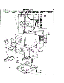 Drive Parts parts for Kenmore Washer 110.84416100 (11084416100, 110 84416100) from AppliancePartsPros.com