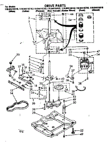 Drive Parts parts for Kenmore Washer 110.84416310 (11084416310, 110 84416310) from AppliancePartsPros.com