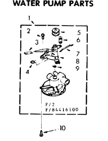 Water Pump Parts parts for Kenmore Washer 110.84416400 (11084416400, 110 84416400) from AppliancePartsPros.com