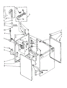 Rear And Side Panel Parts parts for Kenmore Washer 110.84417600 (11084417600, 110 84417600) from AppliancePartsPros.com