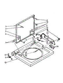 Washer Top And Lid Parts parts for Kenmore Washer 110.84419800 (11084419800, 110 84419800) from AppliancePartsPros.com