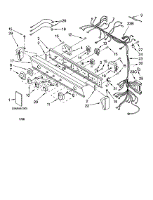 Washer / Dryer Control Panel Parts parts for Kenmore Washer Dryer Combo 110.84762301 (11084762301, 110 84762301) from AppliancePartsPros.com