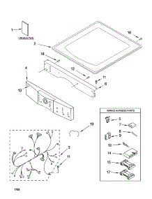 Top And Console Parts parts for Kenmore Dryer 110.85089401 (11085089401, 110 85089401) from AppliancePartsPros.com