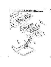 Top And Console Parts parts for Kenmore Dryer 110.86093610 (11086093610, 110 86093610) from AppliancePartsPros.com
