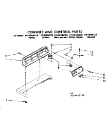 Console And Control Parts parts for Kenmore Dryer 110.86406220 (11086406220, 110 86406220) from AppliancePartsPros.com