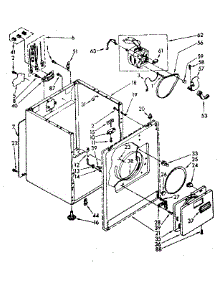 Cabinet Parts parts for Kenmore Dryer 110.86556110 (11086556110, 110 86556110) from AppliancePartsPros.com
