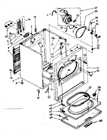 Cabinet Parts parts for Kenmore Dryer 110.86574320 (11086574320, 110 86574320) from AppliancePartsPros.com