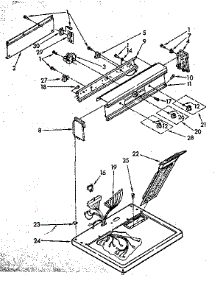 Top And Console Parts parts for Kenmore Dryer 110.86583310 (11086583310, 110 86583310) from AppliancePartsPros.com