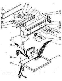 Top And Console Parts parts for Kenmore Dryer 110.86683600 (11086683600, 110 86683600) from AppliancePartsPros.com