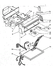 Top And Console Parts parts for Kenmore Dryer 110.86874100 (11086874100, 110 86874100) from AppliancePartsPros.com