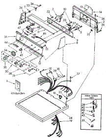 Top And Console parts for Kenmore Dryer 110.86993300 (11086993300, 110 86993300) from AppliancePartsPros.com