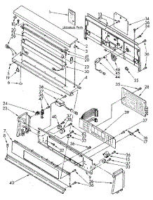 Console Panel parts for Kenmore Dryer 110.86994500 (11086994500, 110 86994500) from AppliancePartsPros.com