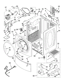 Cabinet Parts parts for Kenmore Dryer 110.87091601 (11087091601, 110 87091601) from AppliancePartsPros.com