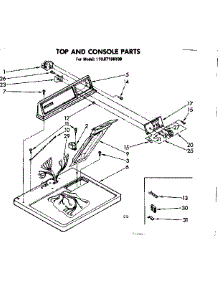 Top And Console Parts parts for Sears Dryer 11087166100 from AppliancePartsPros.com