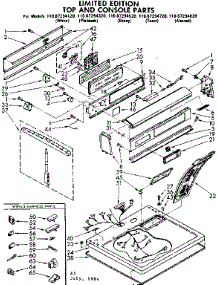 Top And Console Parts parts for Sears Dryer 11087294320 from AppliancePartsPros.com