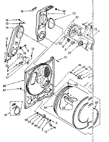 Bulkhead Parts parts for Kenmore Dryer 110.87405100 (11087405100, 110 87405100) from AppliancePartsPros.com
