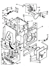 Cabinet Parts parts for Kenmore Dryer 110.87405100 (11087405100, 110 87405100) from AppliancePartsPros.com