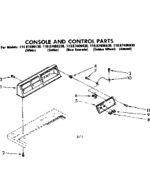 Console And Control Parts parts for Sears Dryer 11087406130 from AppliancePartsPros.com