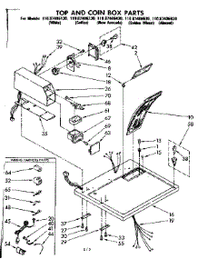 Top And Coin Box Parts parts for Sears Dryer 11087406630 from AppliancePartsPros.com