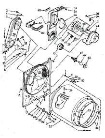 Bulkhead Parts parts for Kenmore Dryer 110.87477710 (11087477710, 110 87477710) from AppliancePartsPros.com