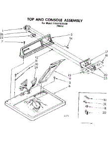 Top And Console Assembly parts for Sears Dryer 11087535100 from AppliancePartsPros.com
