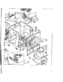 Cabinet Parts parts for Sears Dryer 11087535110 from AppliancePartsPros.com