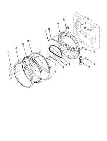 Door Parts, Optional Parts (Not Included) parts for Kenmore Dryer 110.87562602 (11087562602, 110 87562602) from AppliancePartsPros.com