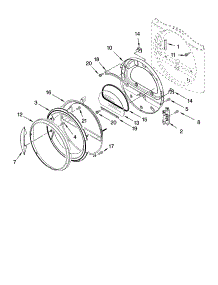 Door Parts, Optional Parts (Not Included) parts for Kenmore Dryer 110.87572601 (11087572601, 110 87572601) from AppliancePartsPros.com