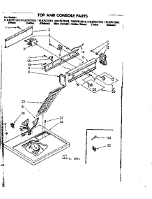 Top And Console Parts parts for Sears Dryer 11087573810 from AppliancePartsPros.com