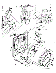 Bulkhead Parts parts for Kenmore Dryer 110.87582820 (11087582820, 110 87582820) from AppliancePartsPros.com
