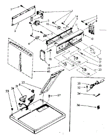 Top And Console Parts parts for Kenmore Dryer 110.87592310 (11087592310, 110 87592310) from AppliancePartsPros.com