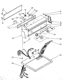Top And Console Parts parts for Kenmore Dryer 110.87663300 (11087663300, 110 87663300) from AppliancePartsPros.com