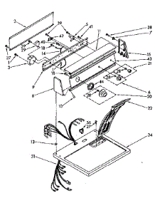 Top And Console parts for Kenmore Dryer 110.87671700 (11087671700, 110 87671700) from AppliancePartsPros.com