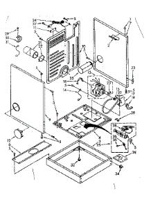 Cabinet And Motor Parts parts for Kenmore Dryer 110.87679800 (11087679800, 110 87679800) from AppliancePartsPros.com