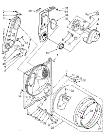 Bulkhead Parts parts for Kenmore Dryer 110.87872300 (11087872300, 110 87872300) from AppliancePartsPros.com