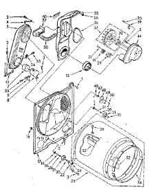 Bulkhead Parts parts for Kenmore Dryer 110.87880100 (11087880100, 110 87880100) from AppliancePartsPros.com