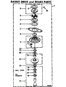 Brake And Clutch parts for Kenmore Washer Dryer Combo 110.88495810 (11088495810, 110 88495810) from AppliancePartsPros.com