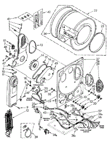 Dryer Bulkhead parts for Kenmore Washer Dryer Combo 110.88675600 (11088675600, 110 88675600) from AppliancePartsPros.com
