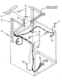 Dryer Support And Washer Cabinet Harness parts for Kenmore Washer Dryer Combo 110.88675610 (11088675610, 110 88675610) from AppliancePartsPros.com