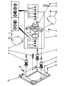 Machine Base parts for Kenmore Washer Dryer Combo 110.88675810 (11088675810, 110 88675810) from AppliancePartsPros.com