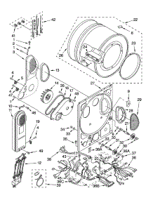 Dryer Bulkhead Parts parts for Kenmore Washer Dryer Combo 110.88732794 (11088732794, 110 88732794) from AppliancePartsPros.com