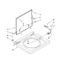 Washer Top And Lid Parts parts for Kenmore Washer Dryer Combo 110.88732798 (11088732798, 110 88732798) from AppliancePartsPros.com